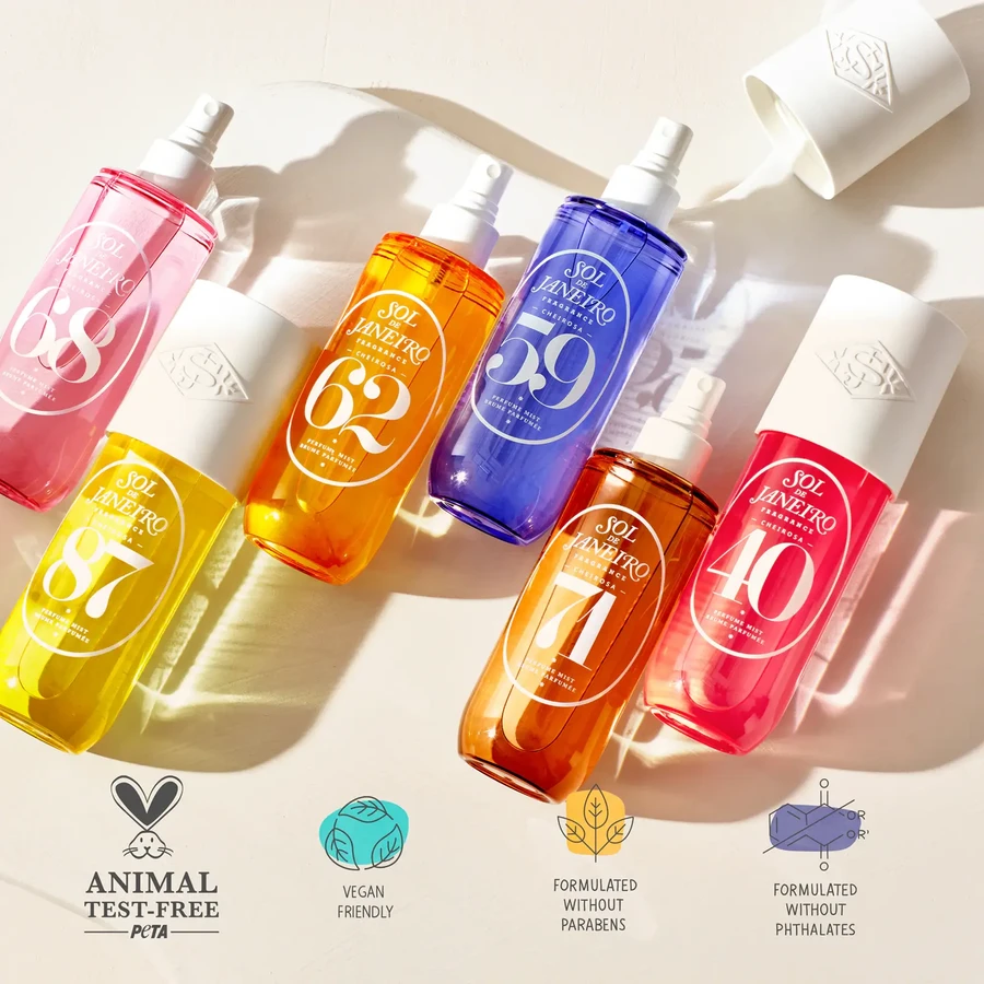 Sol de Janeiro, Bruma corporal perfumada Brazilian Crush Cheirosa 62, 240 ml