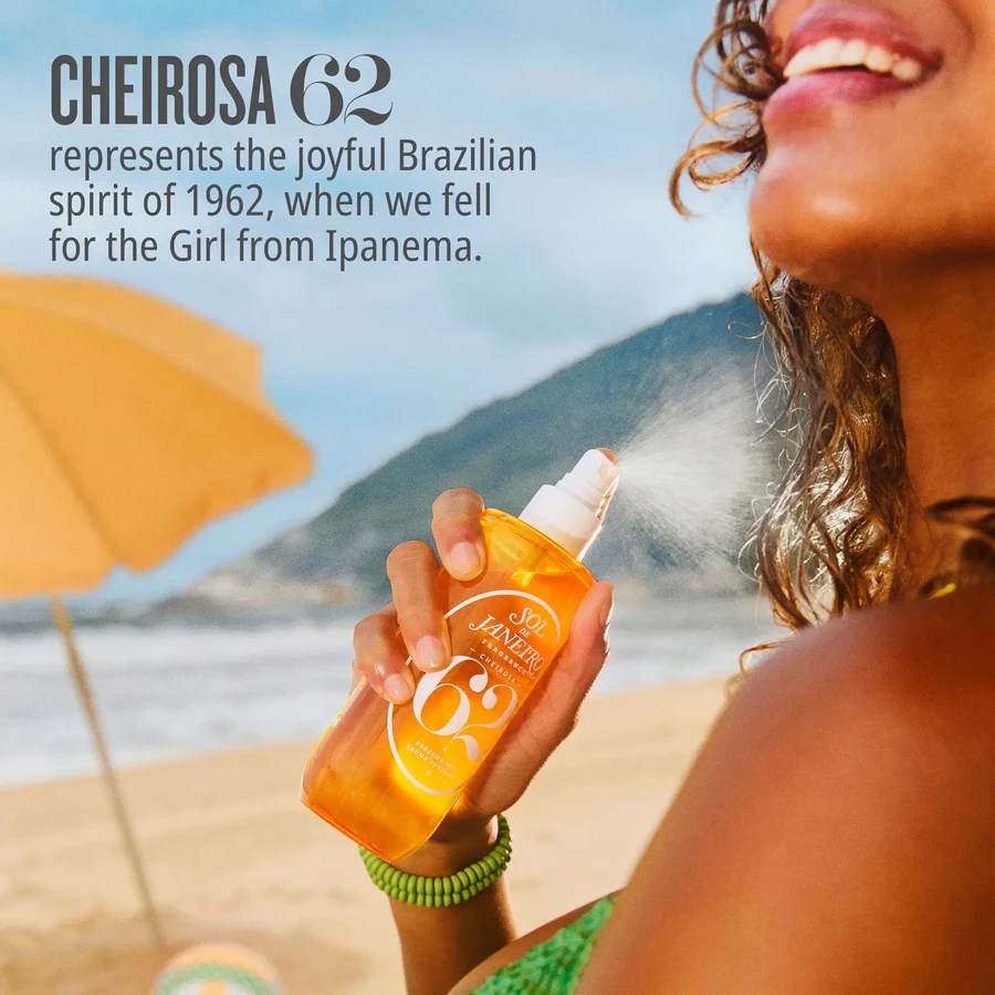 Sol de Janeiro, Bruma corporal perfumada Brazilian Crush Cheirosa 62, 240 ml