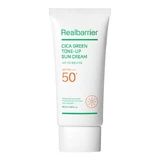 Real Barrier Cica Green Tone-Up Sun Cream SPF 50+ PA++++ , moisturizing sunscreen with toning effect, 50 ml.