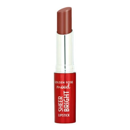 Golden Rose Mood Sheer Bright Lipstick, barra de labios brillante, 105, 3,3 g