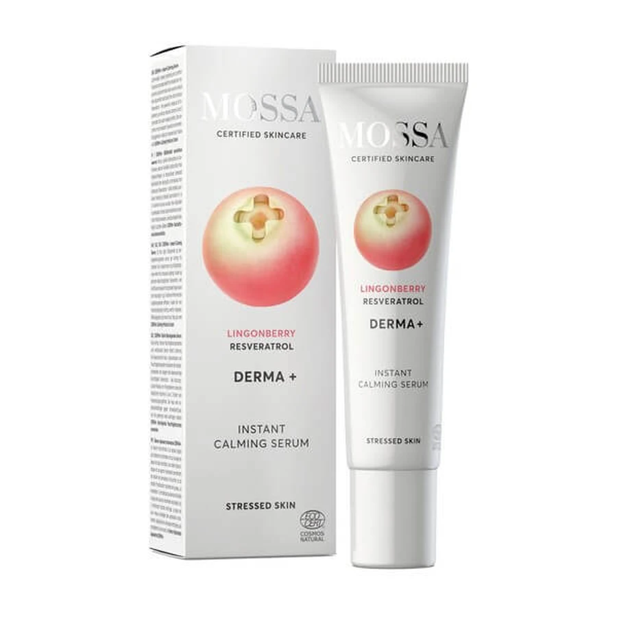 Mossa, calming serum with bilberry and resveratrol for sensitive skin, 30 ml
