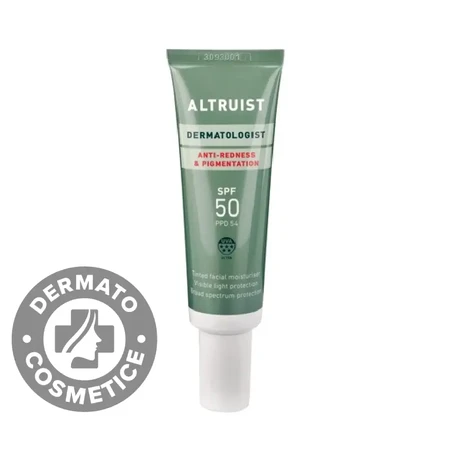 Crema antirojeces y antimanchas con protección solar SPF 50, 30 ml, Altruist
