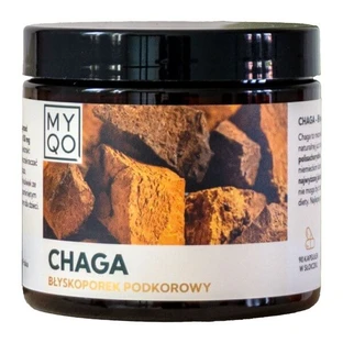 MYQO Chaga Chaga subcorticale glossofoor, capsules, 90 stuks.
