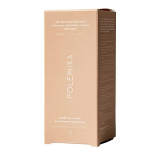 Polemic Matcha Care Color Daily, lichte revitaliserende BB-crème met druivenferment en zeevenkel extract, 2.0, 30 ml