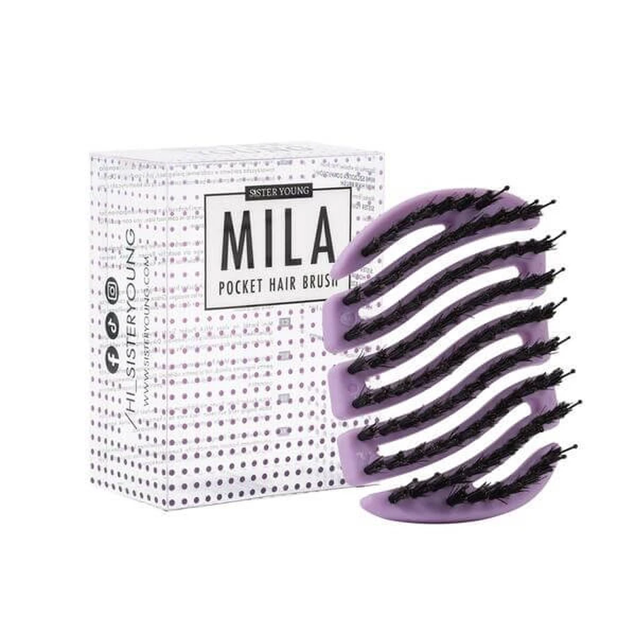 Sister Young, Mila BV Lilac, small hair brush, 1 pc.