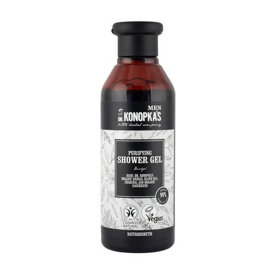 Dr.Konopka's Men, gel de ducha, limpiador, 280 ml