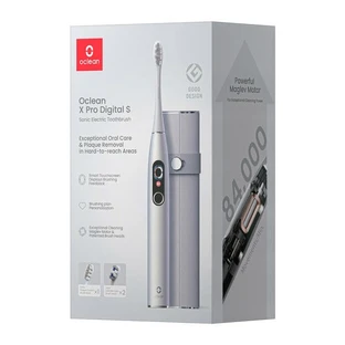 Oclean X Pro Digital, set (cepillo + estuche +3 puntas extra), color plata, 1 pieza.