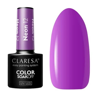 Claresa Neon Lights, esmalte híbrido, 12 Neon, 5 g