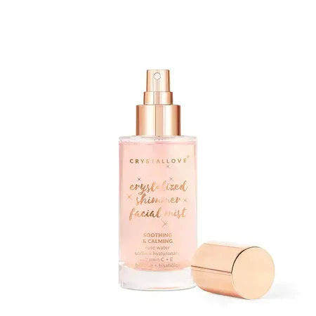 Crystallove, face mist with rose quartz and rose, 100 ml