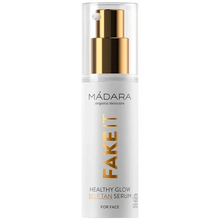 Madara Fake It Healthy Glow Self Tan Serum, self-tanning face serum, 30 ml.