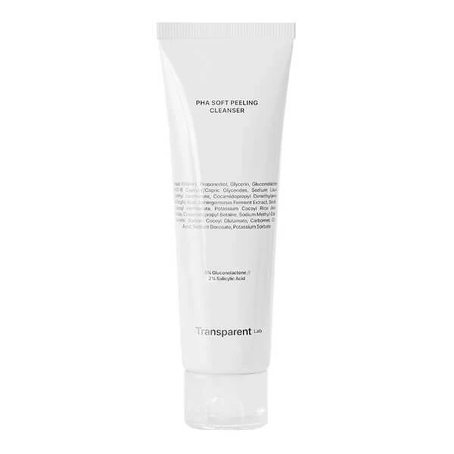 Transparent Lab PHA Soft Cleanser, zuiverende peelinggel met zuren, 150 ml