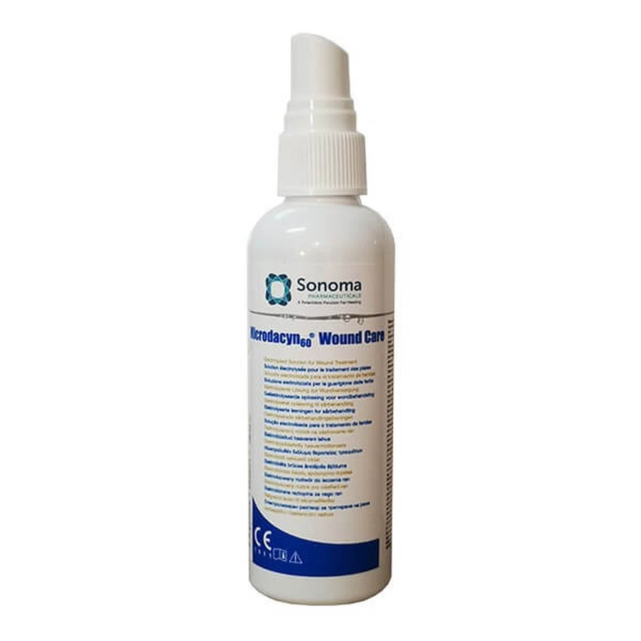 Microdacyn60 Wound Care, solution de rinçage et de désinfection des plaies, spray, 100 ml.