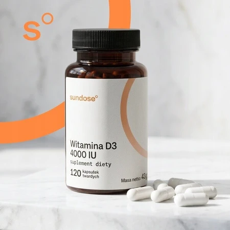 Sundose Vitamin D3 4000 IU, hard capsules, 120 pcs.