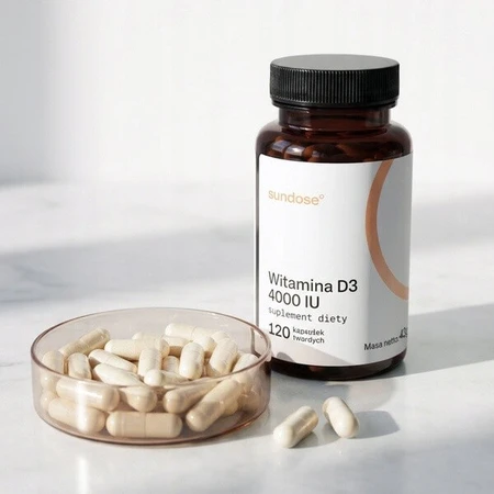 Sundose Vitamin D3 4000 IU, hard capsules, 120 pcs.