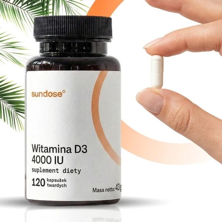 Sundose Vitamin D3 4000 IU, hard capsules, 120 pcs.