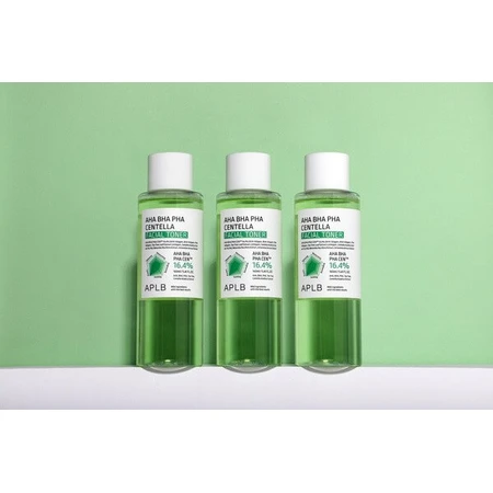 APLB AHA BHA PHA Centella Gezichtstoner, gezichtsreinigende toner met zuren en Centella, 160 ml