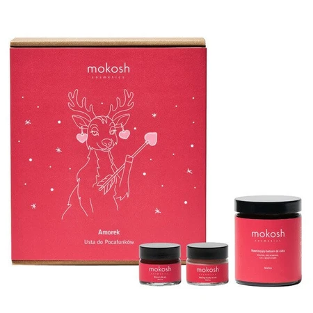 Mokosh Raspberry, Cupid's Christmas Kissing Lips Set, 1 pc.
