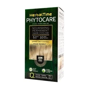 Herbal Time Phytocare, tintura per capelli 10N, biondo brillante, 130 ml