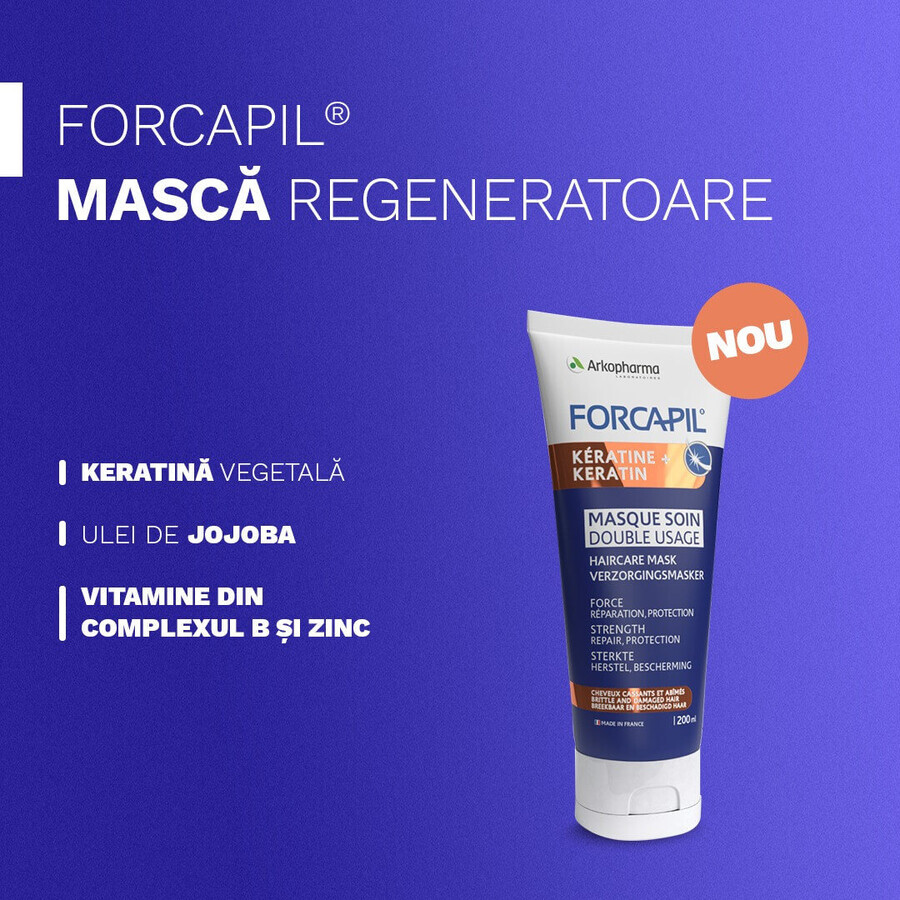Forcapil Keratine Haarpflegemaske, 200 ml, Arkopharma