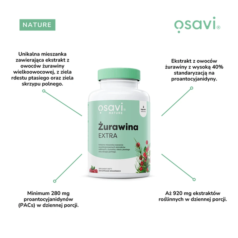 Osavi Cranberry Extra, cápsulas duras, 30 uds.