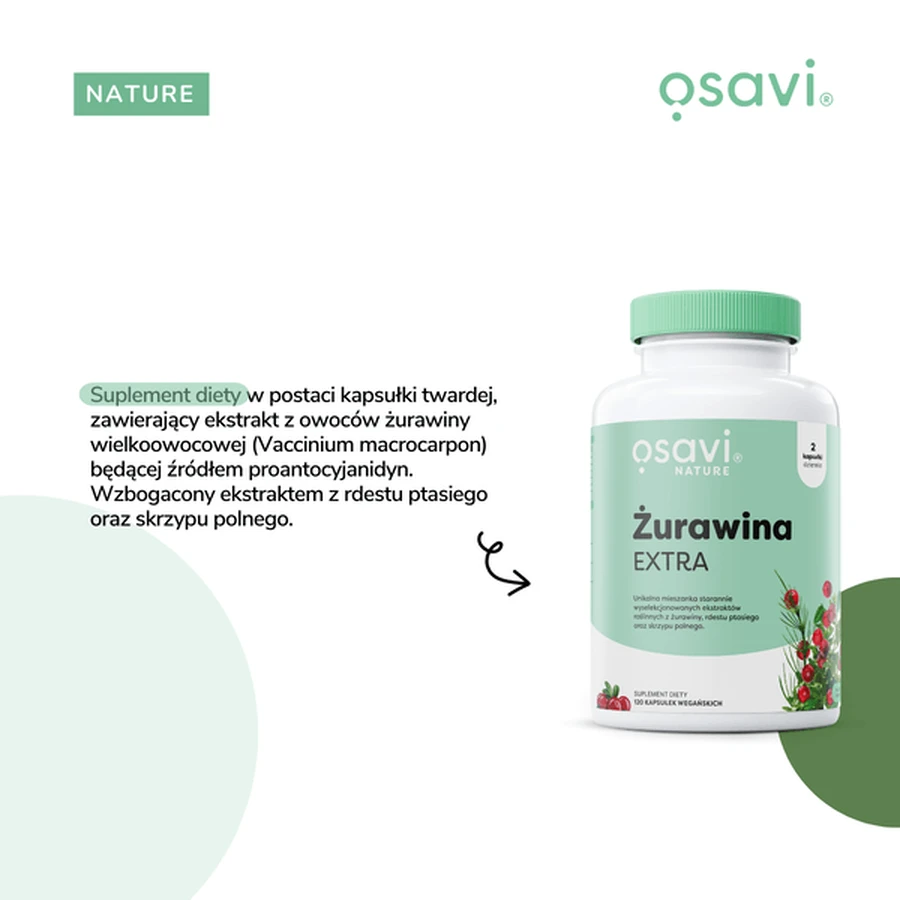Osavi Cranberry Extra, cápsulas duras, 30 uds.