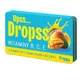 Triggy Upss. Dropss Vitaminas B, C, E, pastillas, sabor mango, 15 uds.