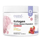 Osavi Colágeno Cabello, Piel y Uñas, polvo, sabor ruibarbo-fresa, 150 g