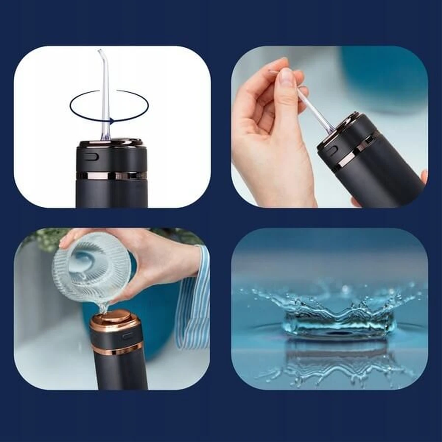 Zent Stream+, cordless dental irrigator, black, 1 pc.