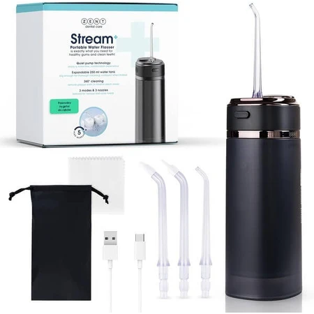 Zent Stream+, cordless dental irrigator, black, 1 pc.