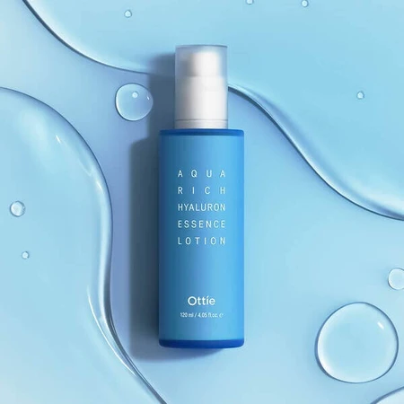 Ottie Aqua Rich Hyaluron Essence, intensely moisturizing facial essence, 120 ml