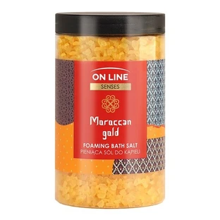 On Line Senses Marokkanisches Gold, schäumendes Badesalz, 480 g