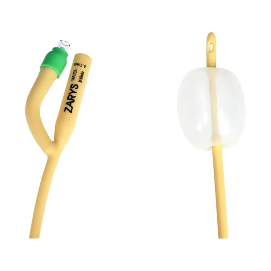 Esquema, sonda urológica Foley'a, de dos vías con válvula de plástico, CH 14/30-50 ml, 1 ud.