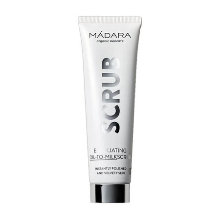Madara Cleansing, Exfoliating Oil-to-Milk Scrub, gommage pour le visage, 60 ml