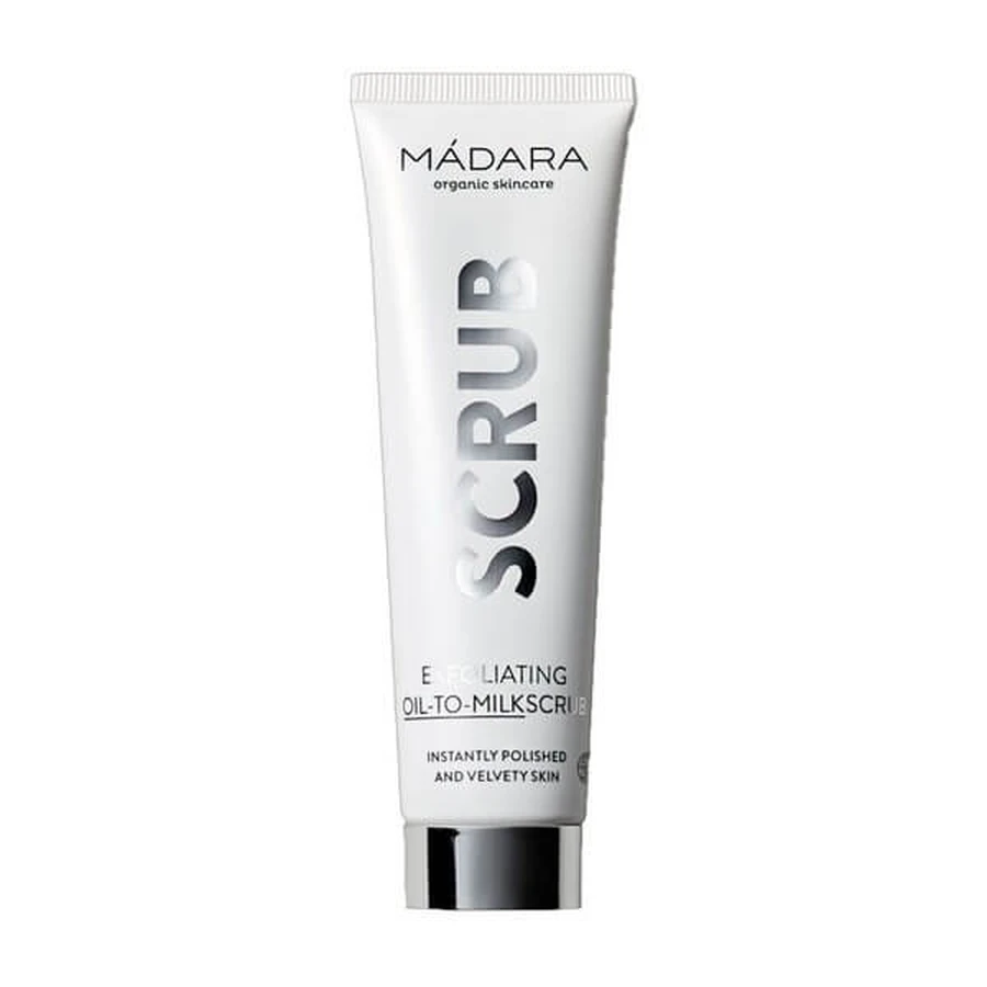 Madara Cleansing, Exfoliating Oil-to-Milk Scrub, gommage pour le visage, 60 ml