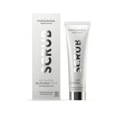 Madara Cleansing, Exfoliating Oil-to-Milk Scrub, gommage pour le visage, 60 ml