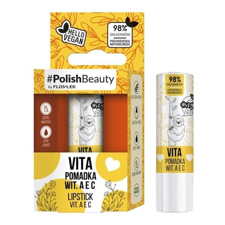 Flos-Lek Vege Lip Care Vita, vitamine A, E, C lipstick, 1 st.