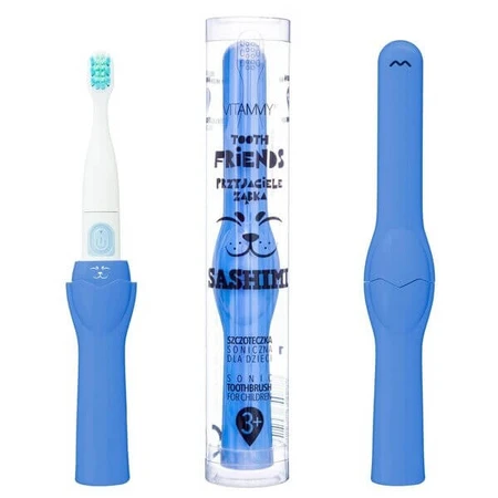 Vitammy Friends, sonic toothbrush for children, dark blue, 36 m+, 1 pc.