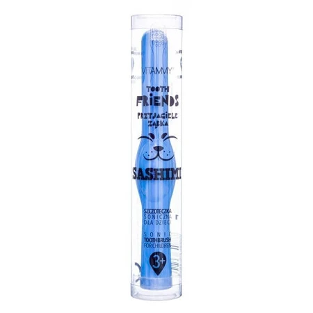 Vitammy Friends, sonic toothbrush for children, dark blue, 36 m+, 1 pc.