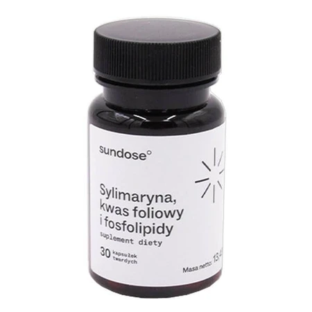Sundose Silymarin, foliumzuur en fosfolipiden, capsules, 30 st.