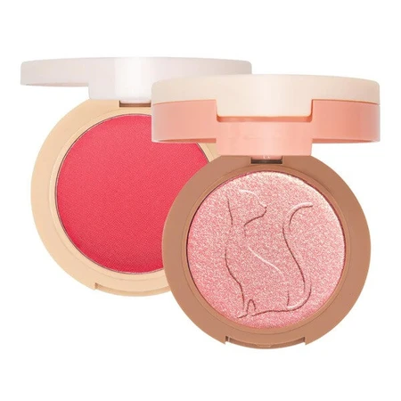 J.Cat Beauty 2 en 1 Piece of Cake Colorete + Iluminador, colorete e iluminador 2 en 1 102 Cherry Sweet, 12,1 g
