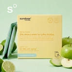 Sundose Everyday For Skin Anti-Aging, pliculețe cu pulbere, aromă de mere și limetă, 15 buc.