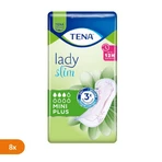Set van 8 x TENA Lady Slim Mini Plus, gespecialiseerd maandverband, 16 stuks.