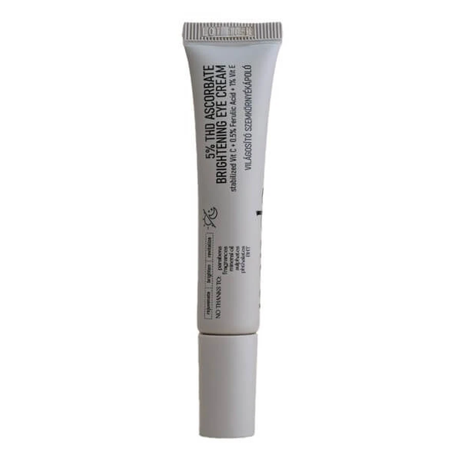 Nerds. 5% THD Ascorbate Brightening, crème éclaircissante pour les yeux à la vitamine C, 15 ml.