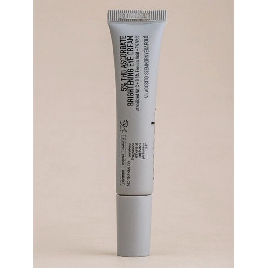 Nerds. 5% THD Ascorbate Brightening, crème éclaircissante pour les yeux à la vitamine C, 15 ml.