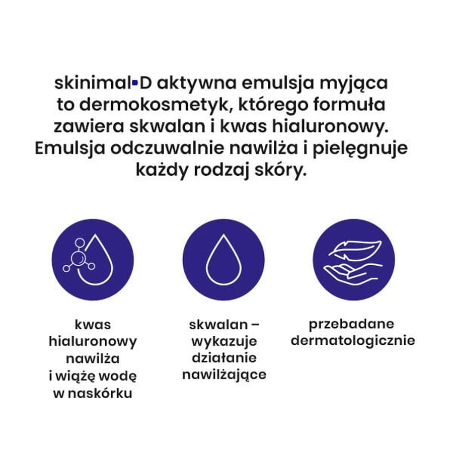 Skinimal D, emulsión limpiadora activa, 200 ml