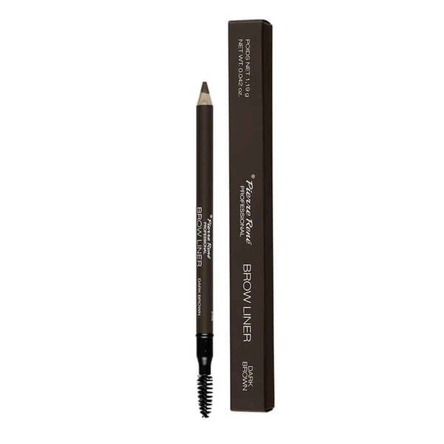 Pierre Rene, eyebrow pencil with brush Brown Liner No. 04 Dark Brown, 1.19 g