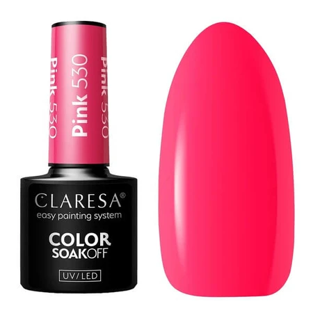 Claresa Rainbow Explosion, hybride nagellak, 530 Roze, 5 g