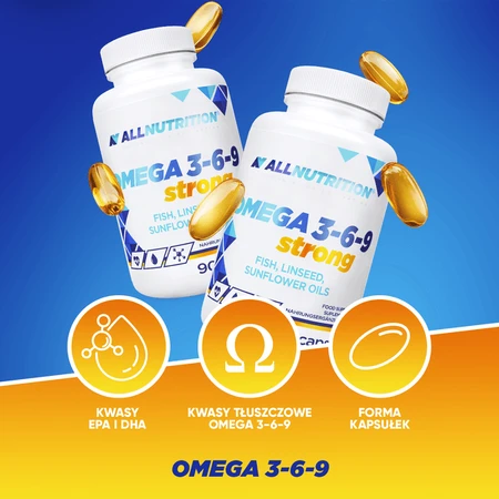 Set of 2 x Allnutrition Omega 3-6-9 Strong, capsules, 90 pcs.