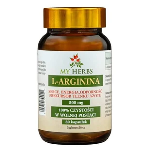 My Herbs L- arginine, capsules, 80 pcs.