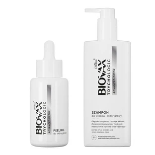 Biovax Trychologic Advanced Detox set, shampoo, 200 ml + scalp scrub, 50 ml
